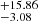$ ^{+15.86}_{-3.08 } $
