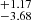 $ ^{+1.17 }_{-3.68 } $