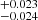 $ _{-0.024}^{+0.023} $