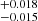 $ ^{+0.018}_{-0.015} $