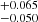 $ _{-0.050}^{+0.065} $