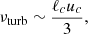 $$ \begin{aligned} \nu _{\rm turb} \sim \frac{\ell _c u_c}{3}, \end{aligned} $$