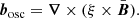 $$ \begin{aligned} \boldsymbol{b}_{\rm osc} = \boldsymbol{\nabla } \times (\xi \times \bar{\boldsymbol{B}}). \end{aligned} $$