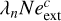 $\[\lambda_n N e_{\mathrm{ext}}^c\]$