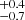 $ ^{+0.4}_{-0.7} $