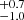 $ ^{+0.7}_{-1.0} $
