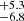 $ ^{+5.3}_{-6.8} $