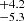 $ ^{+4.2}_{-5.3} $