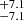 $ ^{+7.1}_{-7.1} $