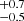 $ ^{+0.7}_{-0.5} $