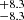 $ ^{+8.3}_{-8.3} $