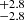 $ ^{+2.8}_{-2.8} $