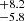 $ ^{+8.2}_{-5.8} $