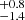 $ ^{+0.8}_{-1.4} $