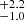 $ ^{+2.2}_{-1.0} $