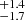 $ ^{+1.4}_{-1.7} $