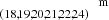 $ ^{~~~~~~~~~~~~~~~~~~~~~~~~\mathrm{m}}_{(18,19,20,21,22,24)} $