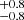$ ^{+0.8}_{-0.8} $
