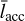 ${\bar l_{{\rm{acc}}}}$