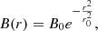 $$ \begin{aligned} B(r) = B_0 {e}^{-\frac{r^2}{r_0^2}}, \end{aligned} $$