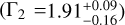 $\left( {{\Gamma _2} = 1.91_{ - 0.16}^{ + 0.09}} \right)$