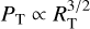 $\[P_{\mathrm{T}} \propto R_{\mathrm{T}}^{3 / 2}\]$