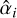 ${\hat \alpha _i}$