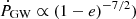 $ \dot{P}_{\mathrm{GW}} \propto (1-e)^{-7/2}) $
