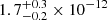 $ 1.7^{+0.3}_{-0.2} \times 10^{-12} $