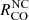 $ R_{\mathrm{CO}}^{\mathrm{NC}} $