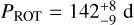 $\[P_{\mathrm{ROT}}=142_{-9}^{+8} \mathrm{~d}\]$