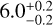 $\[6.0_{-0.2}^{+0.2}\]$