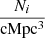 $ \frac{{N_i}}{\mathrm{cMpc^3}} $