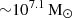 $ {\sim}10^{7.1}\,\mathrm{M}_{\odot} $