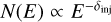 $\[N(E) \propto E^{-\delta_{\text {inj }}}\]$