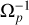 $\Omega _p^{ - 1}$