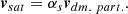 $$ \begin{aligned} \boldsymbol{v}_{sat} = \alpha _s\boldsymbol{v}_{dm.\ part.}. \end{aligned} $$