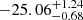 $ -25.06^{+1.24}_{-0.68} $