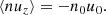 $$ \begin{aligned} \langle nu_z\rangle =-n_0u_0. \end{aligned} $$