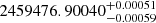 $ 2459476.90040^{+0.00051}_{-0.00059} $