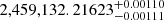 $ 2,459,132.21623^{+0.00110}_{-0.00111} $