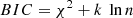 $$ \begin{aligned} {BIC} = \chi ^2+k~\ln {n} \end{aligned} $$
