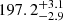 $ \rm 197.2^{+3.1}_{-2.9} $