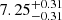 $ \rm 7.25^{+0.31}_{-0.31} $