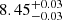 $ \rm 8.45^{+0.03}_{-0.03} $