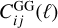 $C_{ij}^{{\rm{GG}}}(\ell )$