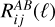 $R_{ij}^{AB}(\ell )$