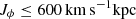 $ J_{\phi}\leq 600\,\mathrm{km\,s}^{-1}\mathrm{kpc} $