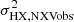 $ \sigma^{2}_{\mathrm{HX,NXVobs}} $