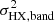 $ \sigma^{2}_{\mathrm{HX,band}} $